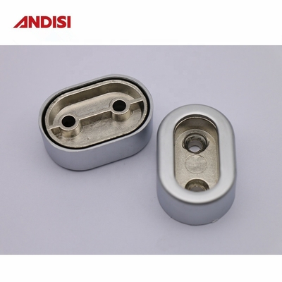 Pin de espessamento de liga de zinco flange guarda-roupa Tubos de suporte para 30x15mm Roupas Rod
