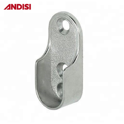 Armário de madeira Roupas Armário Rod Pole End Bracket Support Holder liga de zinco