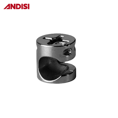 Conector de fixação de móveis lateral com 10 mm de bloqueio excêntrico