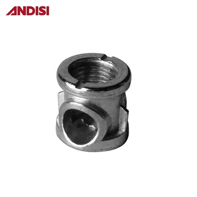 Fittings de ligação fortes para móveis modernos revestidos de zinco 4 em 1 Mini Fix Cam e parafuso