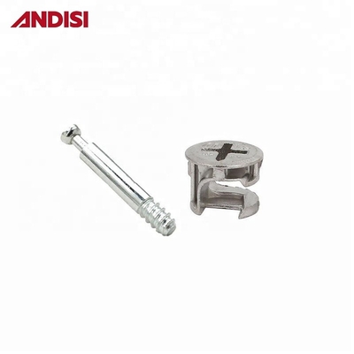 Mobiliário Conexão parafusos Mini Fix parafusos Dowel 33/36/46mm aço revestido de zinco M4 Hardware moderno